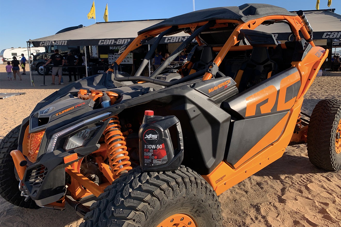 XPS 10-W50 oil on a Can-Am Maverick X3 Side-by-Side